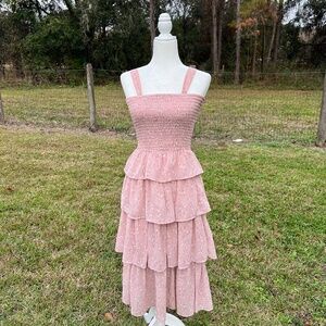 Ruffle Tiered Midi Dress